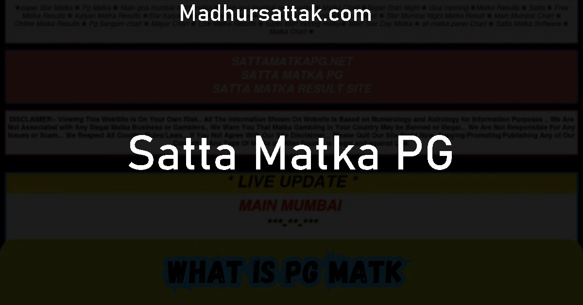 Satta Matka PG